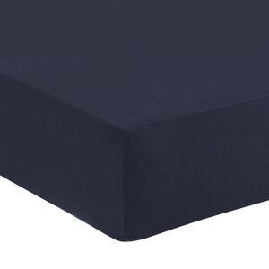 190GSM Brushed Microfiber Fitted Sheet Mattress Protector Twin Navy Blue